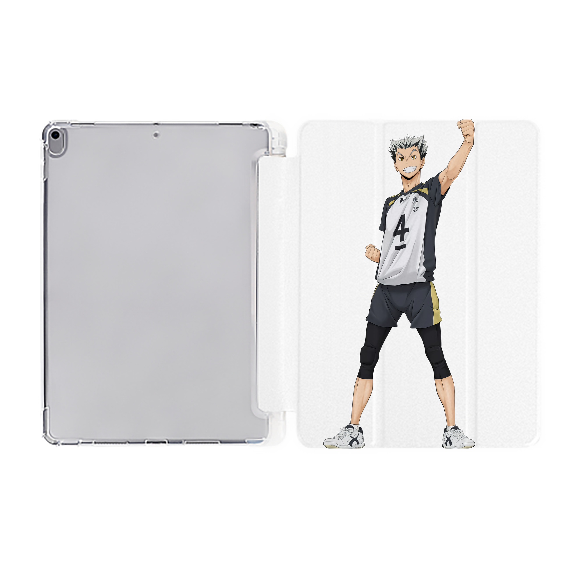 （画像用） ハイキュー!! Haikyu!! IPad ケース ペン収納付き 三つ折りスタンド PUレザー×シリコン 対応機種9.5/10.5/10.9インチ